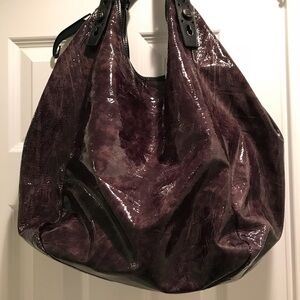 Givenchy Brown/purple/gray Soft Patent Leather Bag